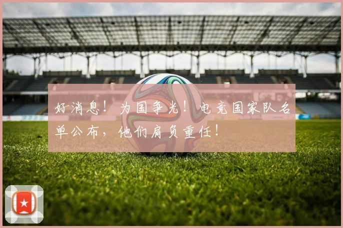 好消息!为国争光!电竞国家队名单公布,他们肩负重任!